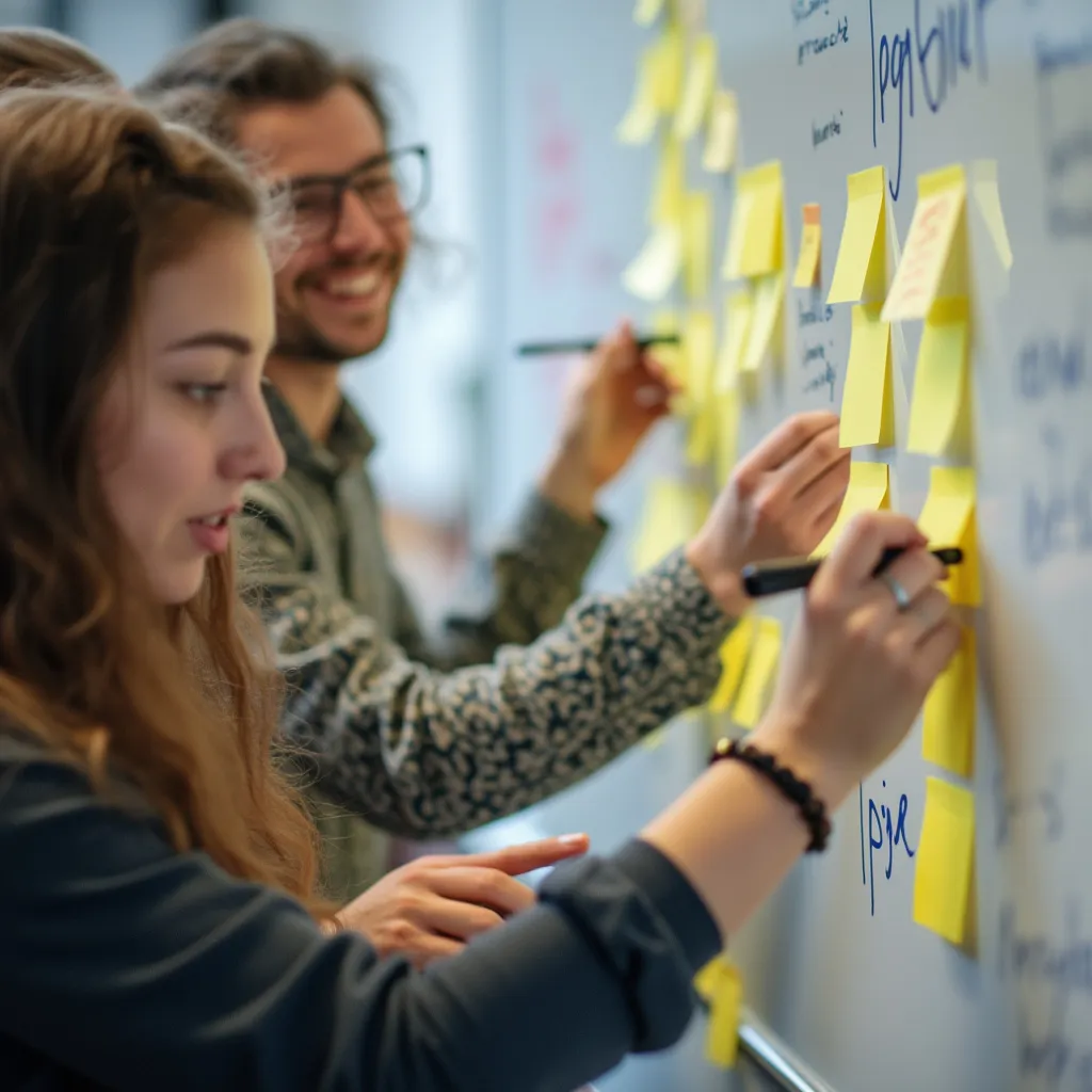 Taller de innovación con participantes activos